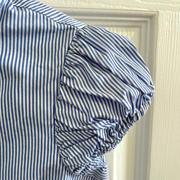 J.Crew CrewCuts Little Girl Pinstripe button down 3T - Picture 3 of 5